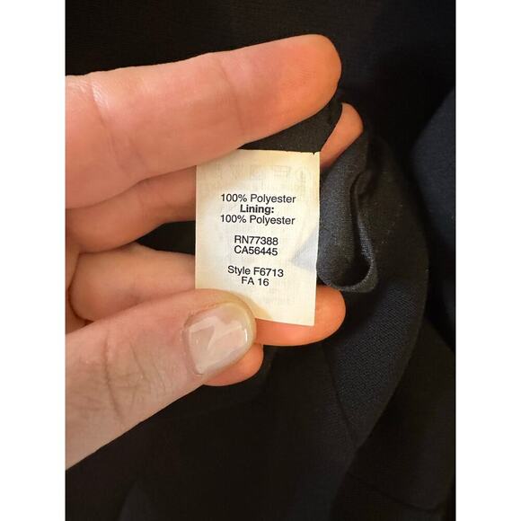 Madewell Womens Flutter Sleeve Black Capsule LBD Career Chic Corpcore Size Small - Picture 7 of 9